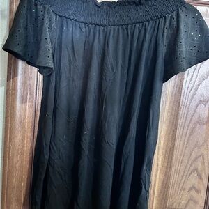 Black Off-Shoulder Top